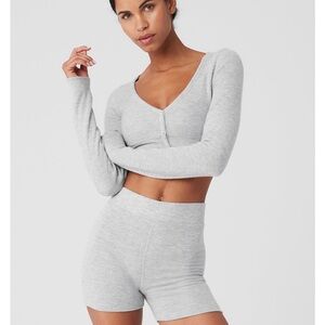 Alo cropped me time cardigan